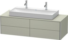 Duravit Waschtischunterschrank XSquare, Tau s-matt, wandhängend, 4 Schubladen, B/H/T: 140 x 40 x 54,8 cm - Bild 1