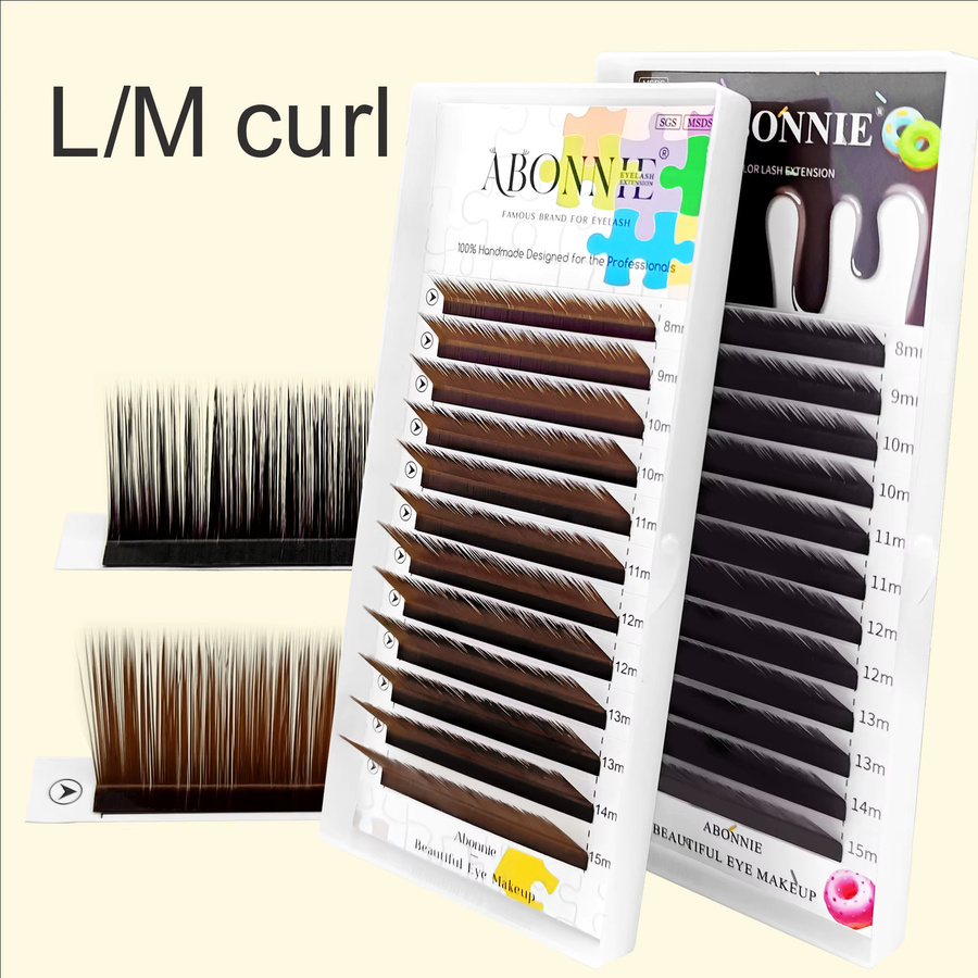 Abonnie M Curl Wimpernverlängerungen, Braun, Unisex - Bild 5