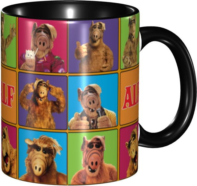 Kreative Alf Alien Life Form Keramiktasse in Mehrfarbig für Erwachsene - Bild 1