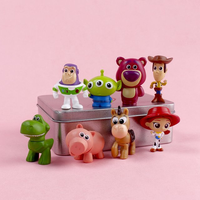 Bandai Disney Toy Story Mini Action Figure Set, 8er Pack, Mehrfarbig, Höhe: 4,5 cm - Bild 1