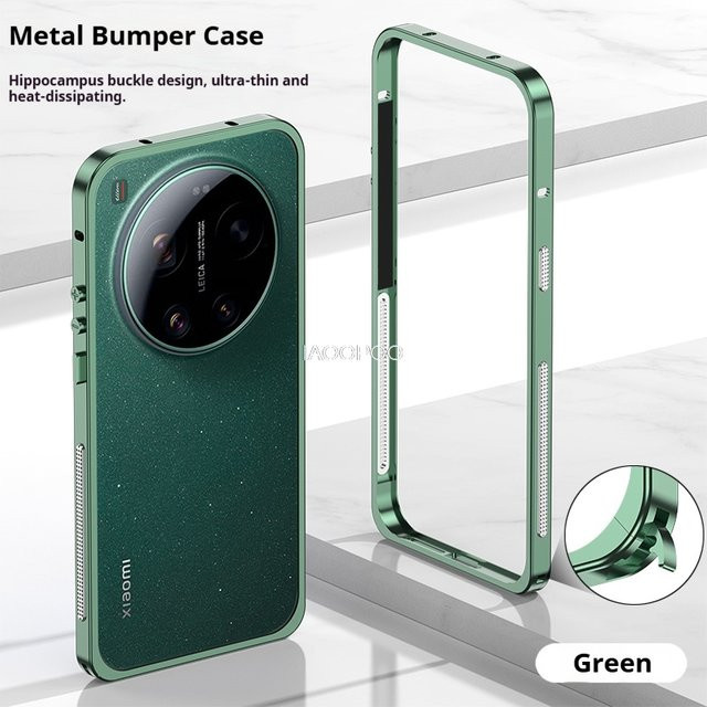 Modische Aluminium-Metallrahmen-Schutzhülle für Xiaomi in Schwarz, ultradünn und leichtgewichtig - Bild 1