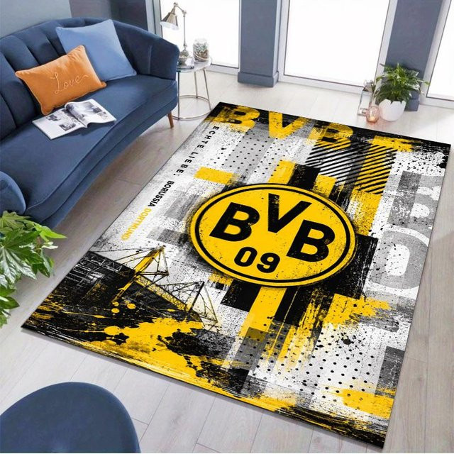 Borussia Dortmund BVB 09 Graffiti Teppich, gelb, B/B: 60 x 90 cm - Bild 1