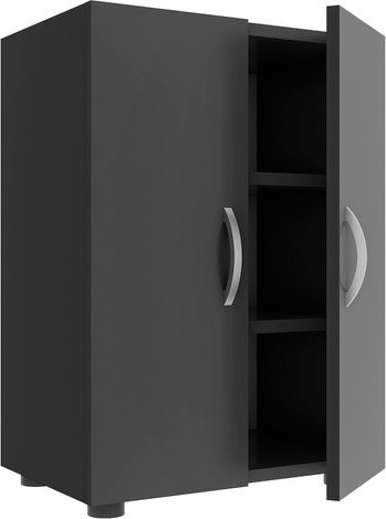 VCM Schuhschrank Ulas in Grau mit mattem Finish, B/H/T: 49 x 74 x 30 cm - Bild 1