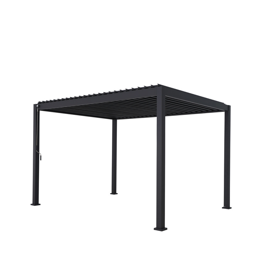 Leco Lamellenpergola Deluxe aus Aluminium in Anthrazit, B: 400 cm, T: 300 cm, H: 250 cm - Bild 2