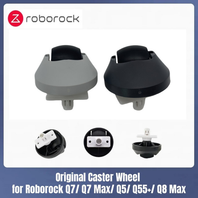 Original Roborock Lenkrolle als Vorderrad Ersatzteil für Q7, Q7 Max, Q5, Q5 Pro, Q55+, Q8 Max, Qrevo MaxV, S7 und S8+ in Grau - Bild 1