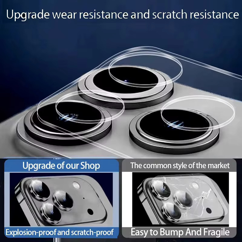 5er-Set Kamera Objektiv Schutzglas aus gehärtetem Glas für Apple iPhone 17 Pro Max, iPhone 17 Pro und iPhone 17 Air, transparent, volle Abdeckung - Bild 4