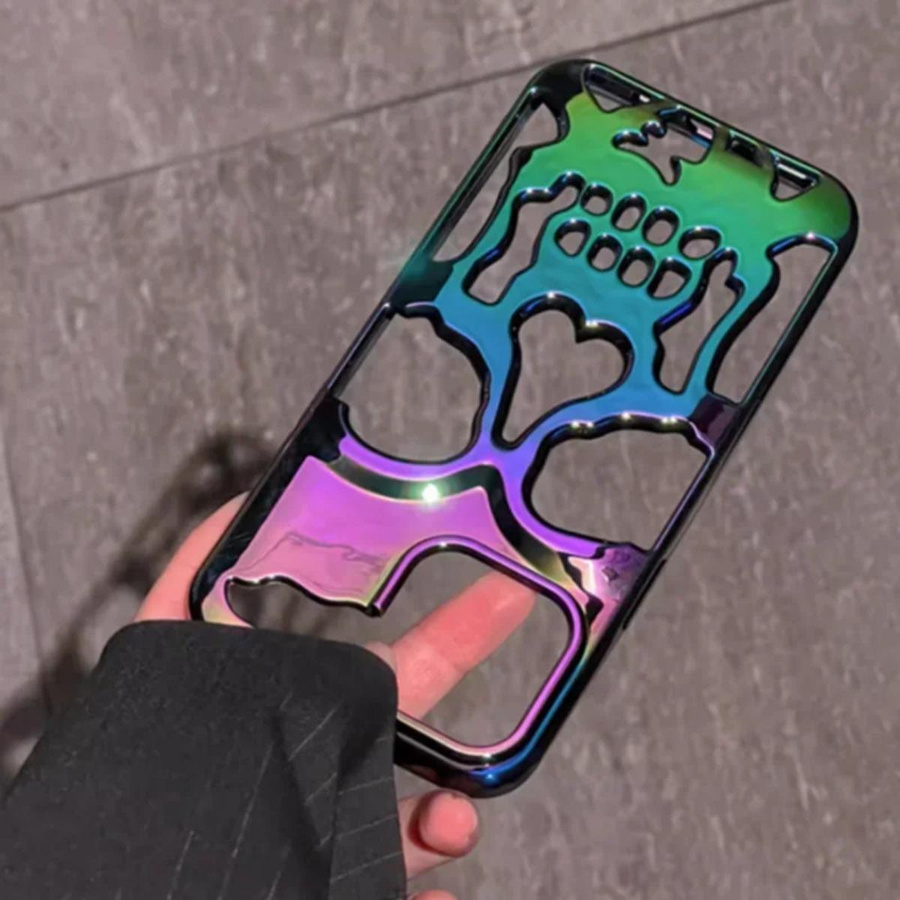 ESUFEIDA 3D Schädel Ghostface Handyhülle für iPhone 15 14 13 12 11 Pro Max Plus, Stoßfeste Schlanke Schutzhülle in Multicolour - Bild 2