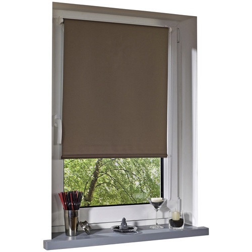 LIEDECO Klemmfix Rollo aus Polyester, grau, thermoisolierend und blickdicht, B: 120 cm, H: 150 cm - Bild 3