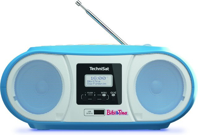 TechniSat DIGITRADIO 1990 Bibi & Tina Edition Stereo-Boombox mit DAB+, FM, Bluetooth und CD in Blau - Bild 1
