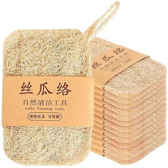 Luffa-Schwamm Peeling, Weiß - Bild 1