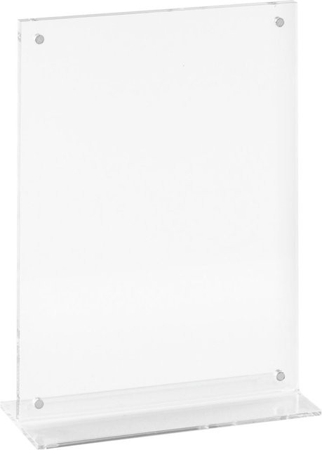 VEGA Tischaufsteller Bisagno DIN A5 in transparent mit B: 14,9 cm und H: 21,5 cm - Bild 1