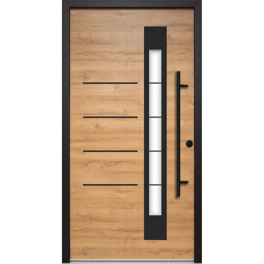Splendoor Sicherheitshaustür Thermospace Berlin Prime RC2 mit Glaseinsatz in Braun oder Schwarz, B: 100 cm, H: 210 cm - Bild 2