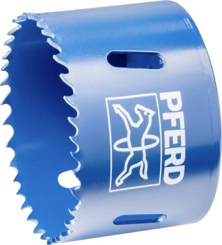 PFERD Bi-Metall Lochsäge Co8/M42 für Stahl, Edelstahl, Blech und Holz, Durchmesser: 65 mm, Schnitttiefe: 31 mm, Farbe: Blau - Bild 1