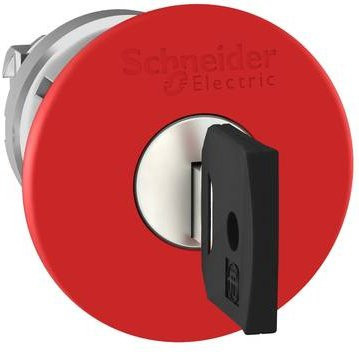 Schneider Electric ZB4BS944 Pilzdrucktaster-Frontelement aus Metall in Rot - Bild 1