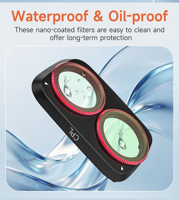 DJI Osmo Pocket 4P Magnetisches Kamera-Objektivfilter-Set mit UV, ND und PL/CPL Filtern - Bild 1