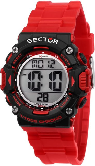 Sector Digitaluhr, Quarz, Kunststoff, Grau, 40 mm, Herren - Bild 1