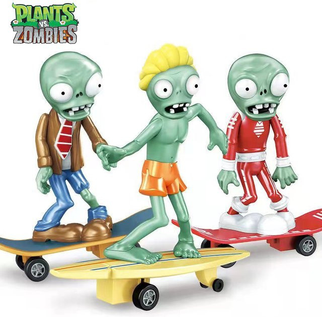 SHI JI YI GAO Plants vs Zombies 2 Future Skateboard Zombie Surfer Zombie, Spielfiguren, 1-teiliges Set - Bild 1