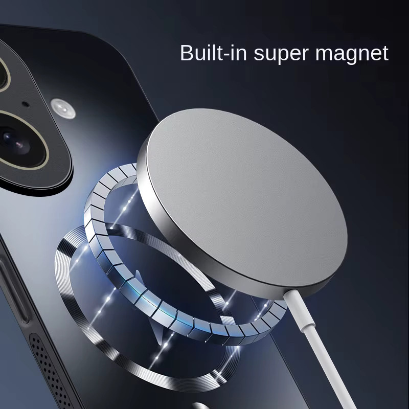Fudusaidman Magnetische Schutzhülle mit Wärmeableitung und Adsorptionsmatte für MagSafe iPhone 17 16 15 14 13 12 Pro Max Plus in Gold - Bild 4
