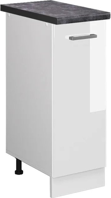Vicco Apothekerschrank R-Line Weiß Hochglanz/Anthrazit für die Küche B: 30 cm, H: 81,6 cm, T: 60 cm - Bild 1