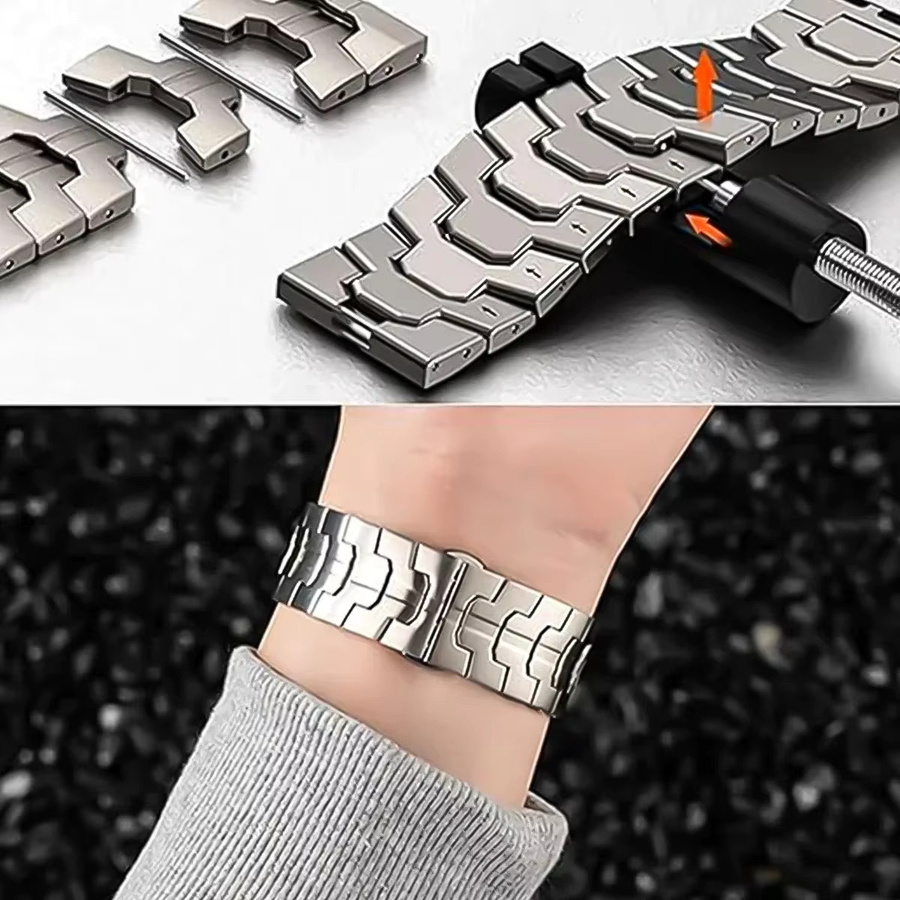 Uhrenarmband Edelstahl, Klassisch, Unisex - Bild 6