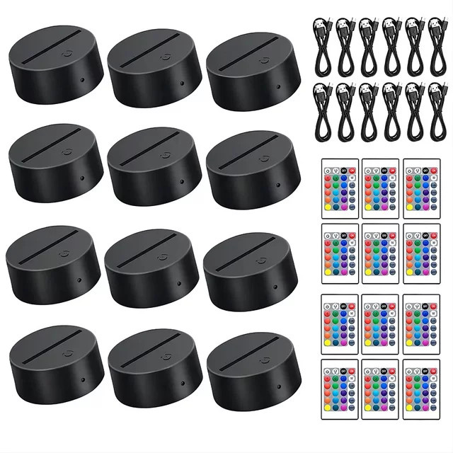 Bandai 3D Lampe LED Nachtlicht DIY Acryl Blätter 6-teiliges Set - Bild 1