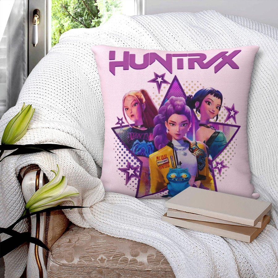 Kissenbezug Band Girls Huntrix Kpop Dämonenjäger aus Polyester, Multicolor, B/T/H: 30 x 30 x 0 cm - Bild 3