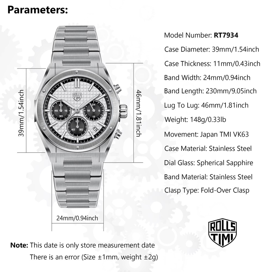 Pagani Design Chronograph, Quarz, Edelstahl, Saphirglas, Herren - Bild 4