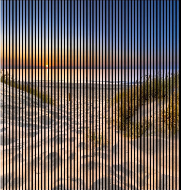 FN Acustico Akustikplatte Strand in Bunt aus PET und MDF, H x B x T: 2.400 x 2.253 x 19 mm - Bild 1