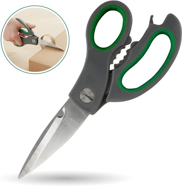 Fackelmann Multifunktionsschere aus Edelstahl in Grau, 23 cm - Bild 1