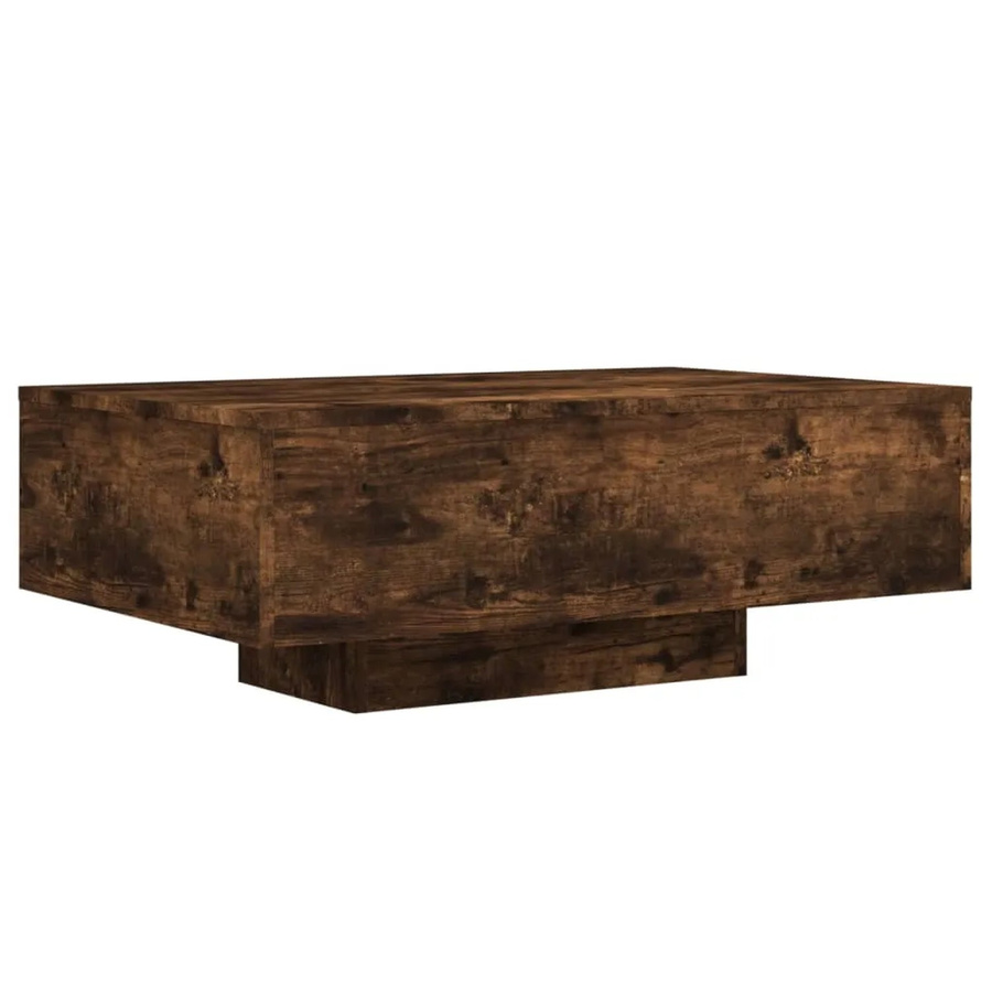 vidaXL Couchtisch mit LED-Leuchten in Räuchereiche, modern, B/T/H: 85 x 55 x 31 cm - Bild 2