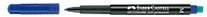 Faber-Castell Multimark Permanent Marker in Blau mit Spezialradierer und feiner Spitze - Bild 1
