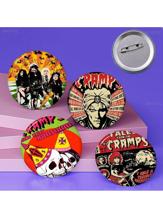 Potdemiel Brosche, Retro Musik, Cartoon, Unisex - Bild 5
