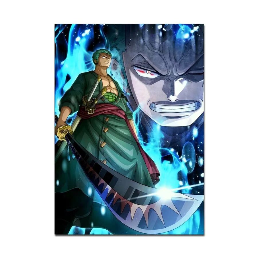 Potdemiel Roronoa Zoro One Piece Anime Poster in Weiß für deine Wanddekoration - Bild 7