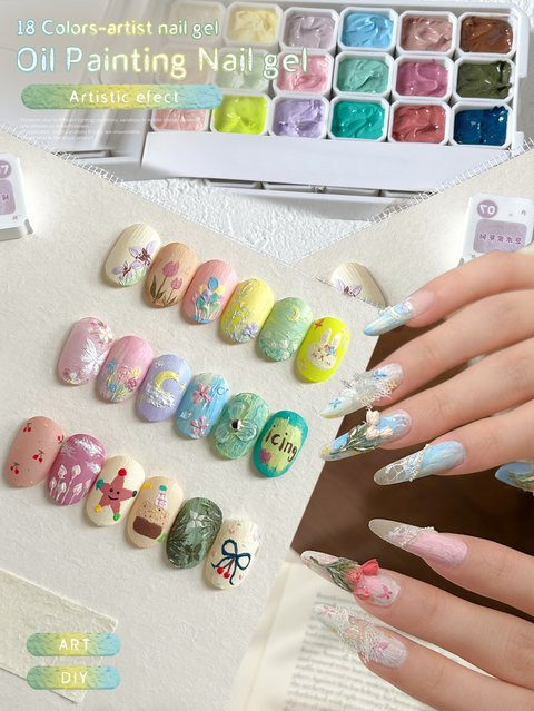 MORDDA Nagelgel, 18 Farben, Semi Permanent Nail Art - Bild 1