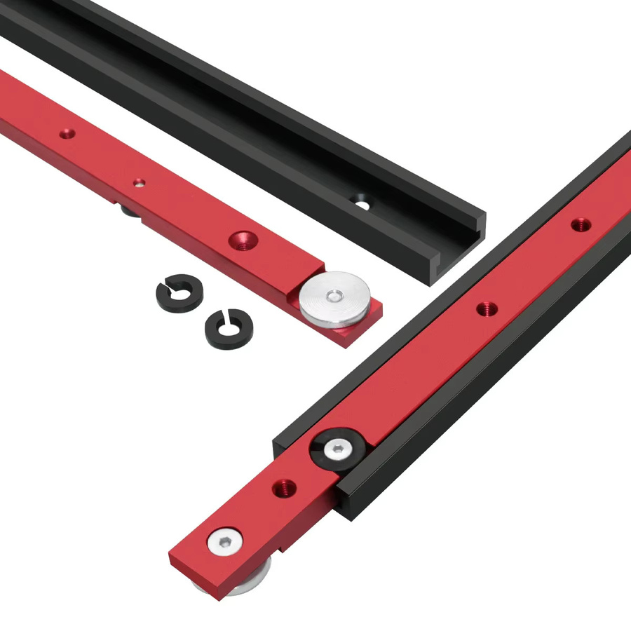 GDART 2er Set T-Track und Gehrung Bar Slider aus Aluminiumlegierung für Holzbearbeitung - Bild 2