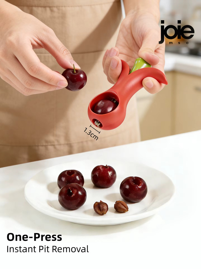 Joie Cherry Pitter Kirschentkerner in Rot - Bild 3
