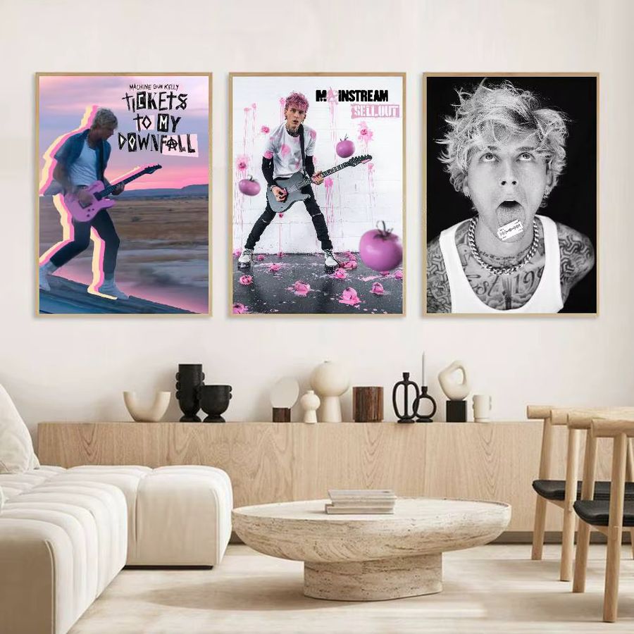 Singer M Machine Gun KellyES HD-Poster selbstklebend und wasserdicht für deine Dekoration in Wohnzimmer, Schlafzimmer oder Bar - Bild 3