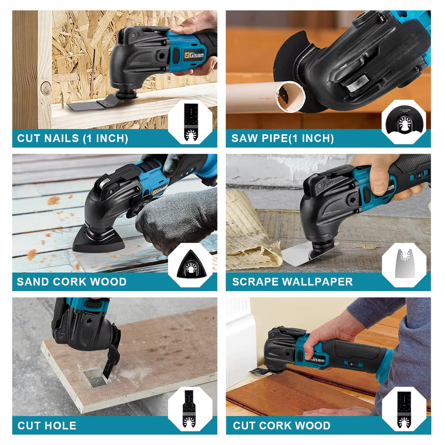 G perfil 20000OPM Bürstenloses oszillierendes Multitool mit 6 Gängen für Makita 18V LXT Akkus - Bild 2