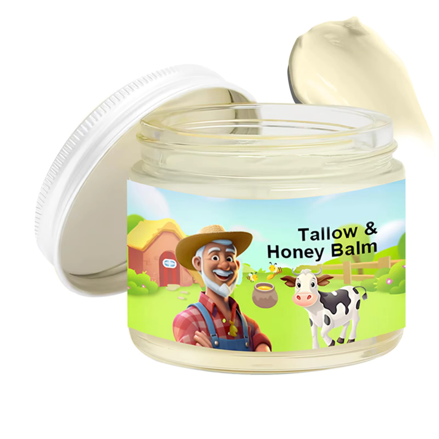 Tallow & Honigbalsam Feuchtigkeitscreme, 60 g, Gesicht und Körper - Bild 4