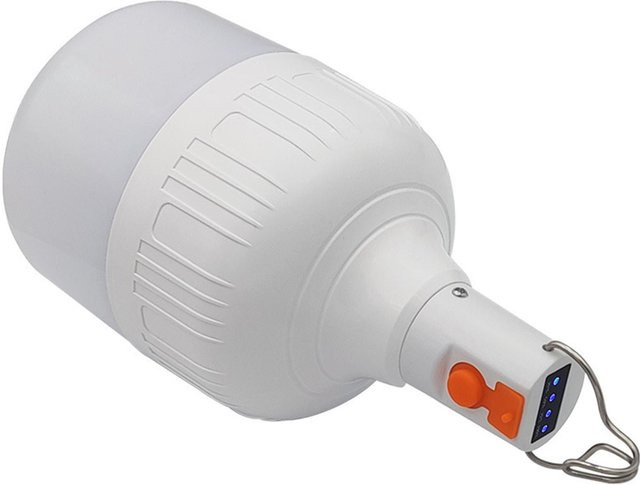Igeteck Wiederaufladbare LED Glühbirne mit 200W für Außenbereich und Notfall, weiß - Bild 1