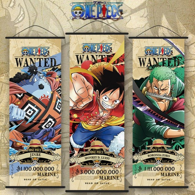 One Piece Anime Wandposter mit Luffy, Zoro, Sanji und Nami als kreative Raumdekoration von Bandai in Mehrfarbig - Bild 1