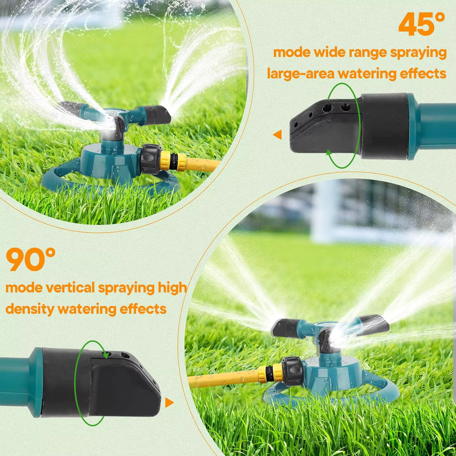 Automatisches 360-Grad-Sprinklerdüse für die Gartenbewässerung in Grün - Bild 5