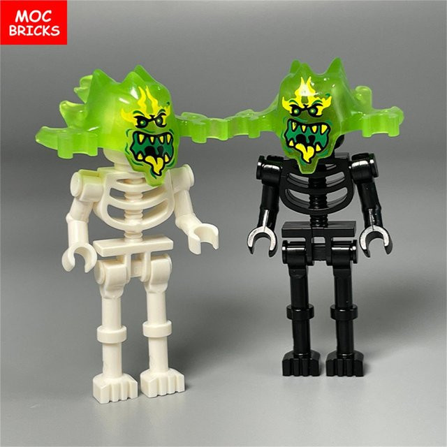 Yiran toy MOC Bausteine Halloween Leuchtender Helm Actionfigur, Zubehör, ab 6 Jahren - Bild 1