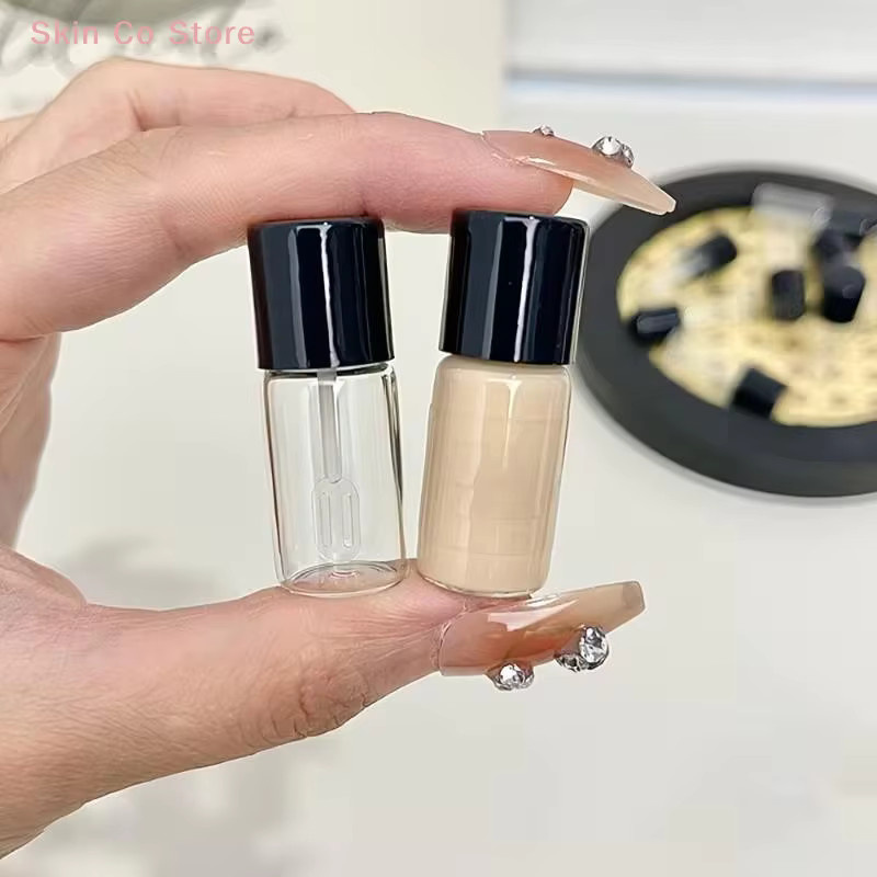 KuZHEN Nachfüllbare Mini-Foundation Glas-Leerflaschen mit Schaufelapplikator, 4 ml - Bild 3