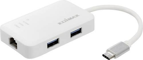 Edimax EU-4308 Netzwerkadapter USB-A auf USB-C mit Ethernet/LAN in Weiß - Bild 1