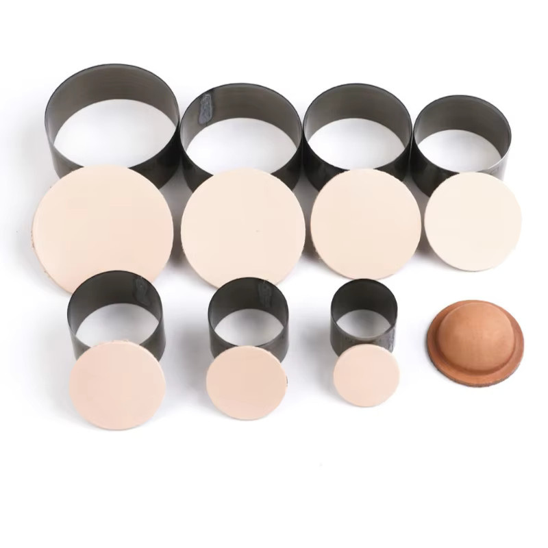 7-teiliges Set runde Lederstanzen aus Metall in Silber für Handwerk und Schneiden - Bild 2