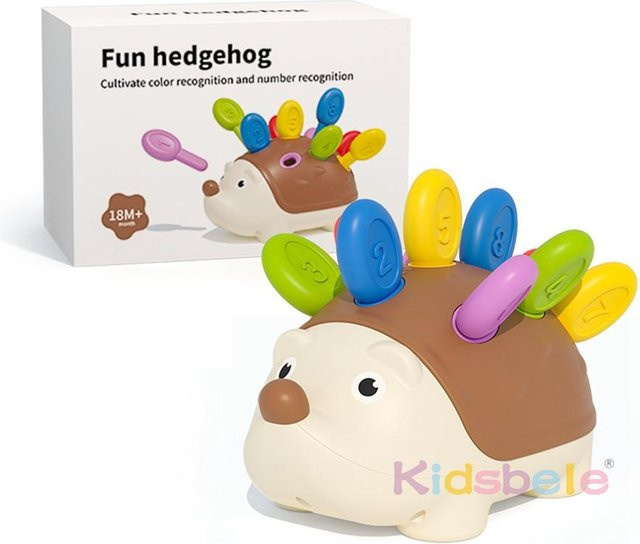 Binchi Montessori Igel, Sensorisches Sortierspielzeug, Gelb, ab 0 Jahre - Bild 1