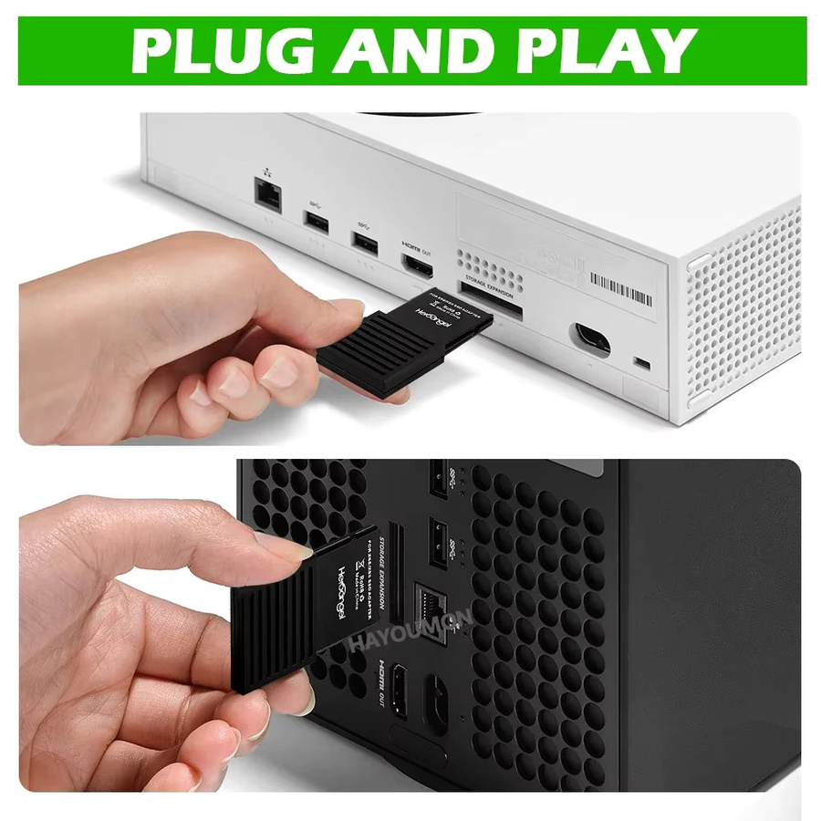 Hayoumon SSD-Adapter M.2 NVMe 2230 Erweiterungskarte für Xbox Series X S in Schwarz - Bild 4