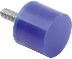 KIPP Gummipuffer Typ D mit Außengewinde M06 x 18 mm und Ø 20 mm aus Edelstahl A4 1.4401 - Bild 1