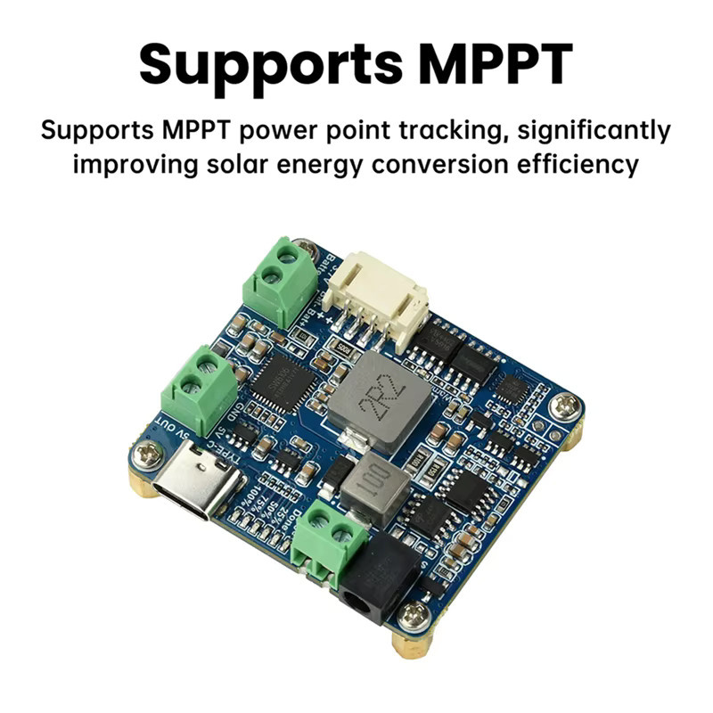 Typ-C Solar Power Manager Modul zum Laden von Li-Batterien mit 5V 3A Ausgang für 6-24V Solarpanels - Bild 3